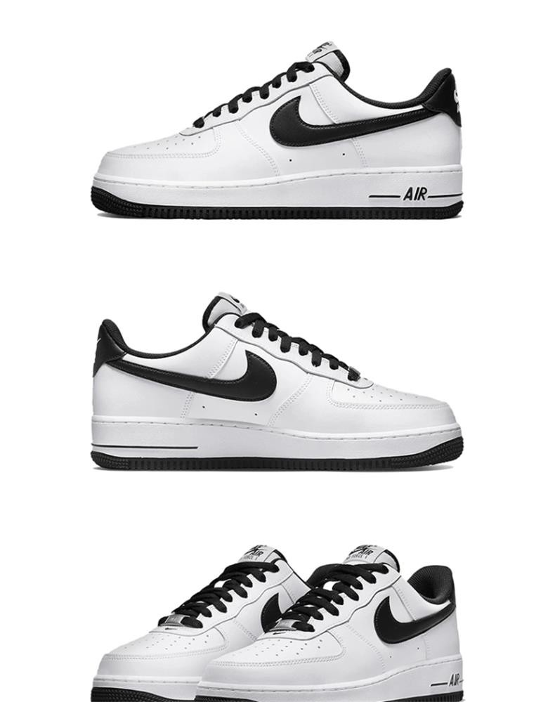 nike耐克男鞋空军一号air force 1 af1白黑低帮经典运动休闲鞋版鞋dh