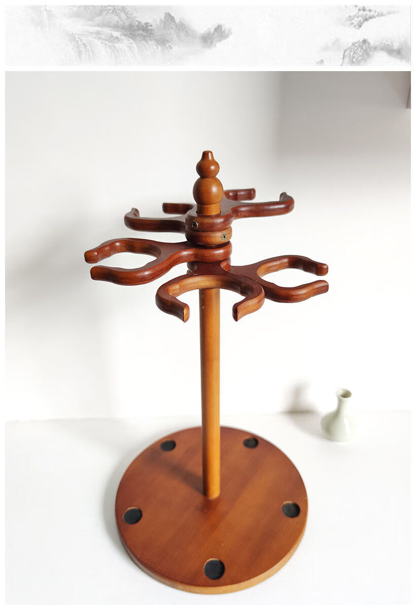 座架倒放排水葫芦丝挂钩c调f调降b调通用展示架子原木色3层葫芦丝架