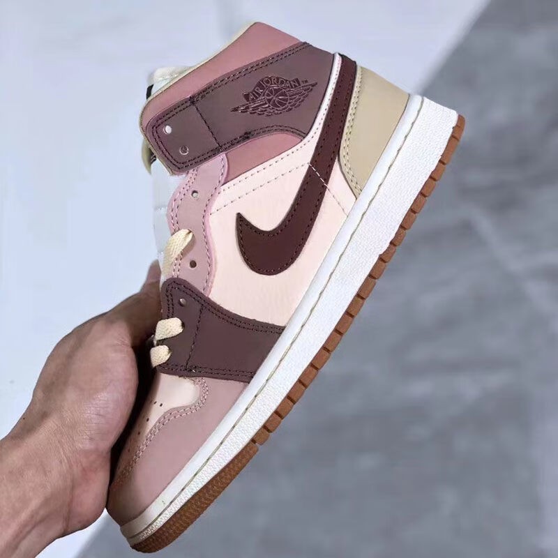 【官方旗舰】aj1黑粉脚趾情人节黑红男女鞋休闲篮球鞋 黑灰脚趾 43