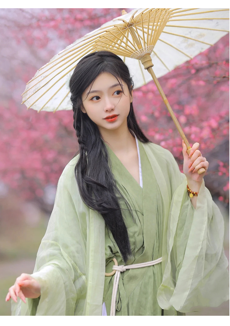 原创设计唐元素金典汉服仙气女飘逸古风魏晋制夏款原创古装清冷风改良