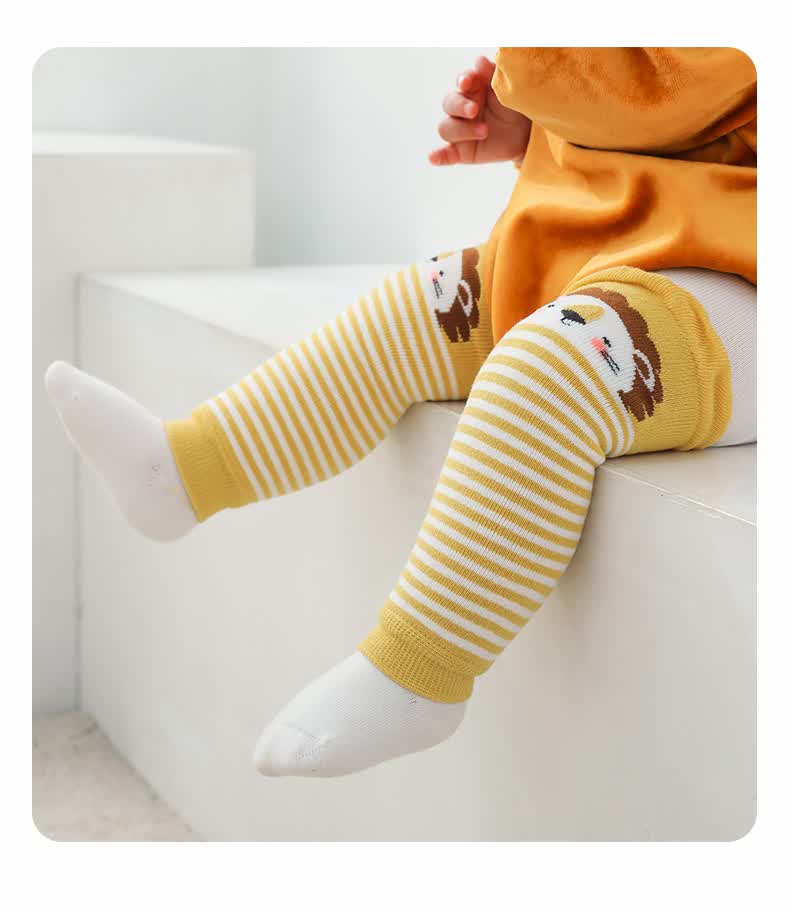 南极人婴儿宝宝爬行护膝儿童护膝秋冬加厚毛圈保暖男童女童防摔学步行