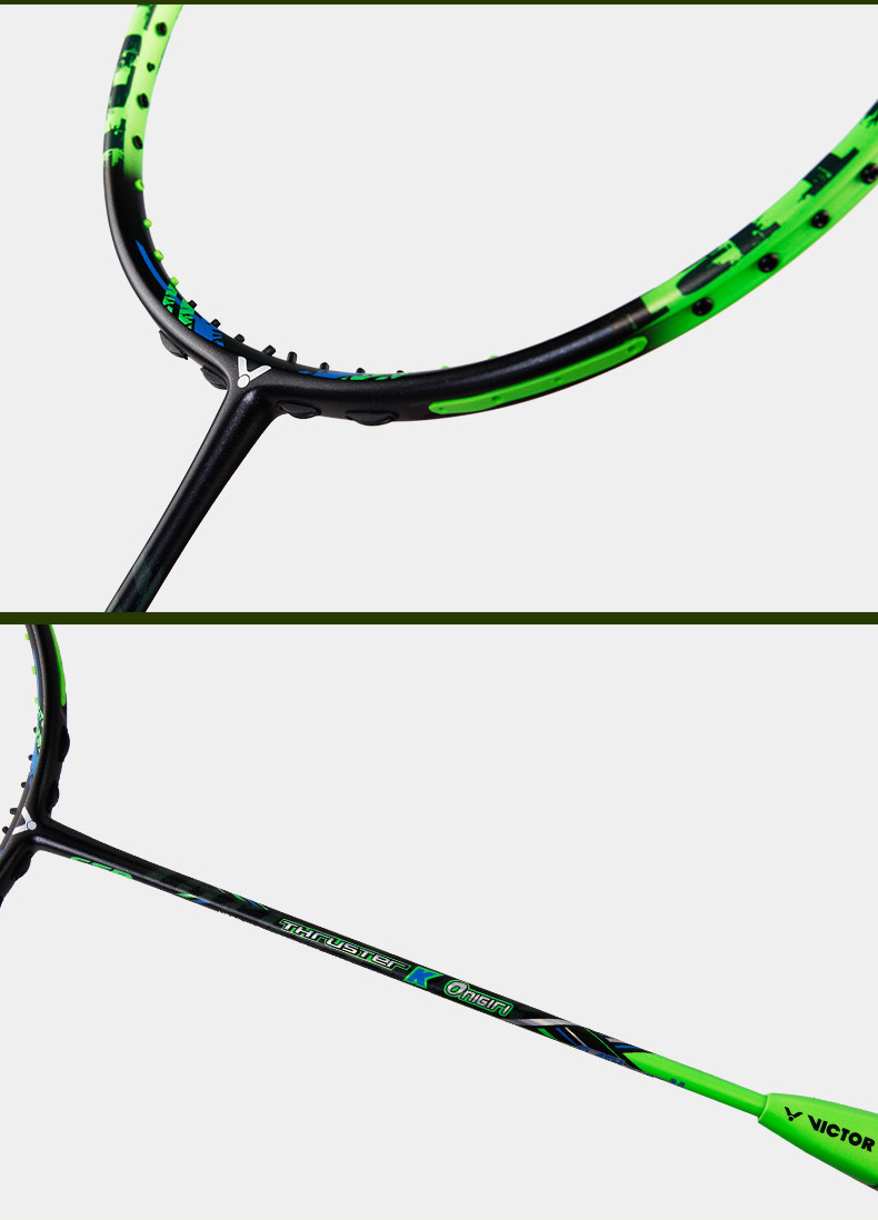 victor威克多胜利羽毛球拍单拍全碳素进攻拍大鬼斩tkonigiri鬼斩绿色