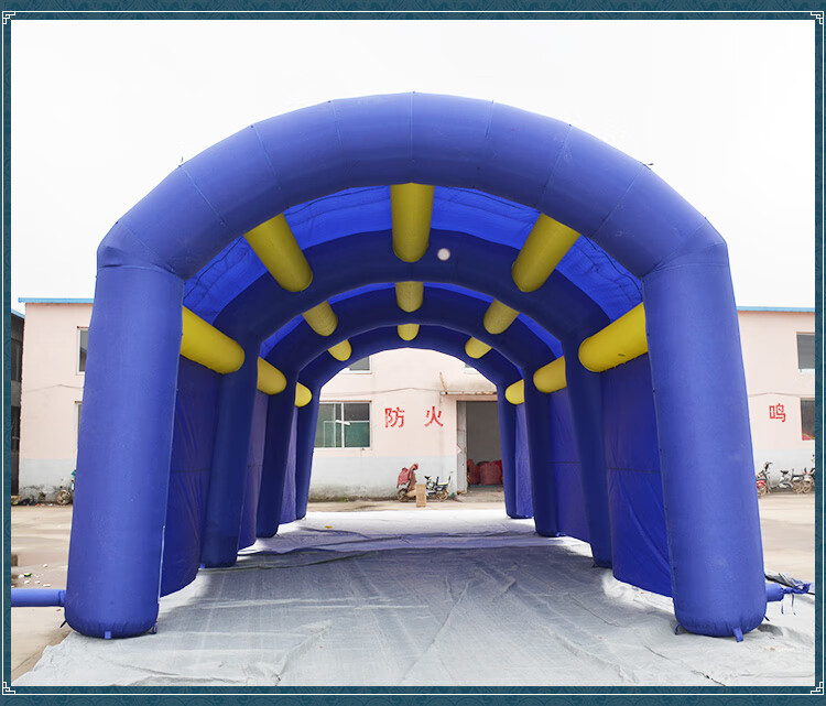 白事拱门灵棚充气气模白事帐篷丧事殡丧气模拱门充气灵棚牌坊灵棚 6米