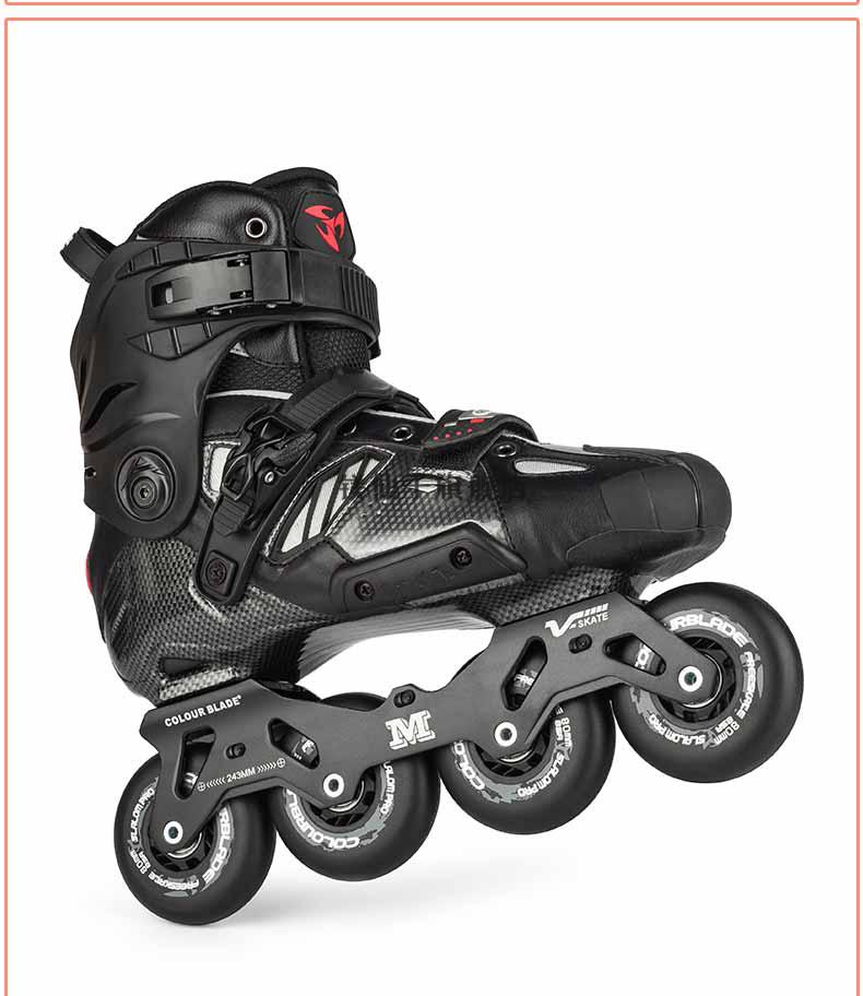 美洲狮轮滑鞋同款乐秀溜冰鞋hv轮滑鞋成人ksj儿童碳纤维平花鞋战狼