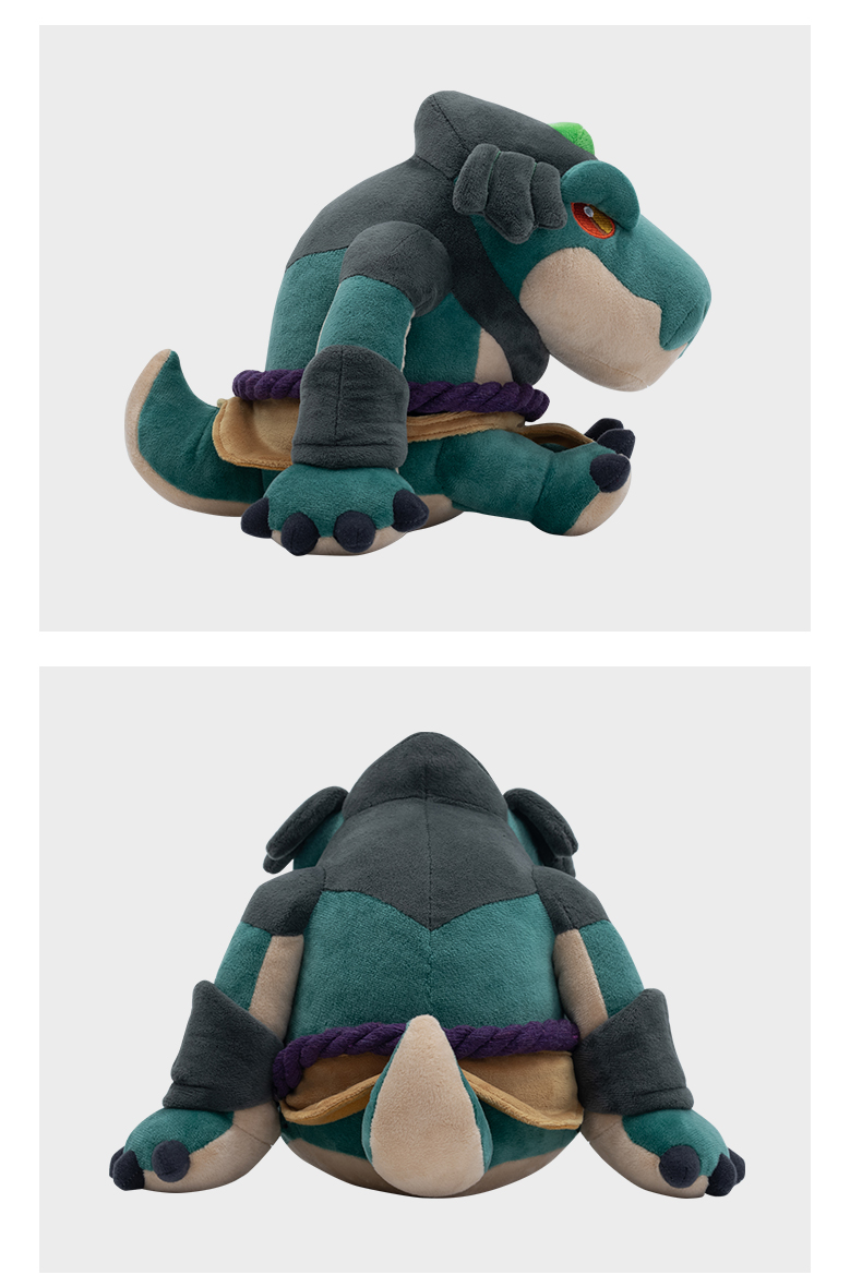 英雄联盟lol 荒漠屠夫雷克顿坐姿毛绒玩具 游戏周边官方旗舰 荒漠屠夫