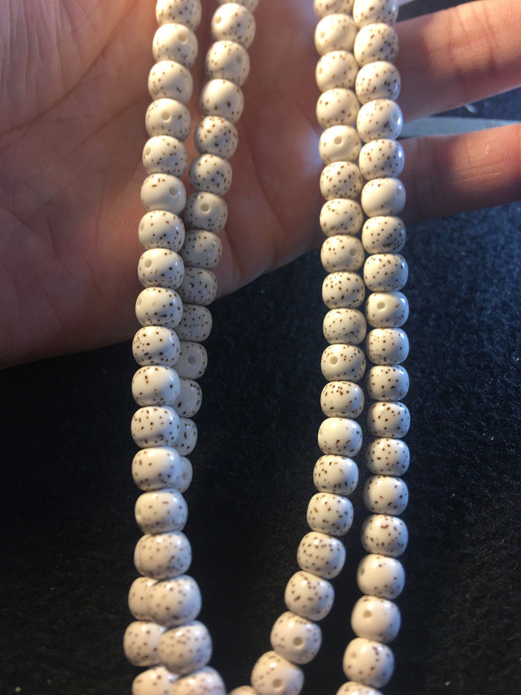 珍藏级大留白星月菩提手链项链小尺寸海南毛感料月朗星稀 5正圆珠