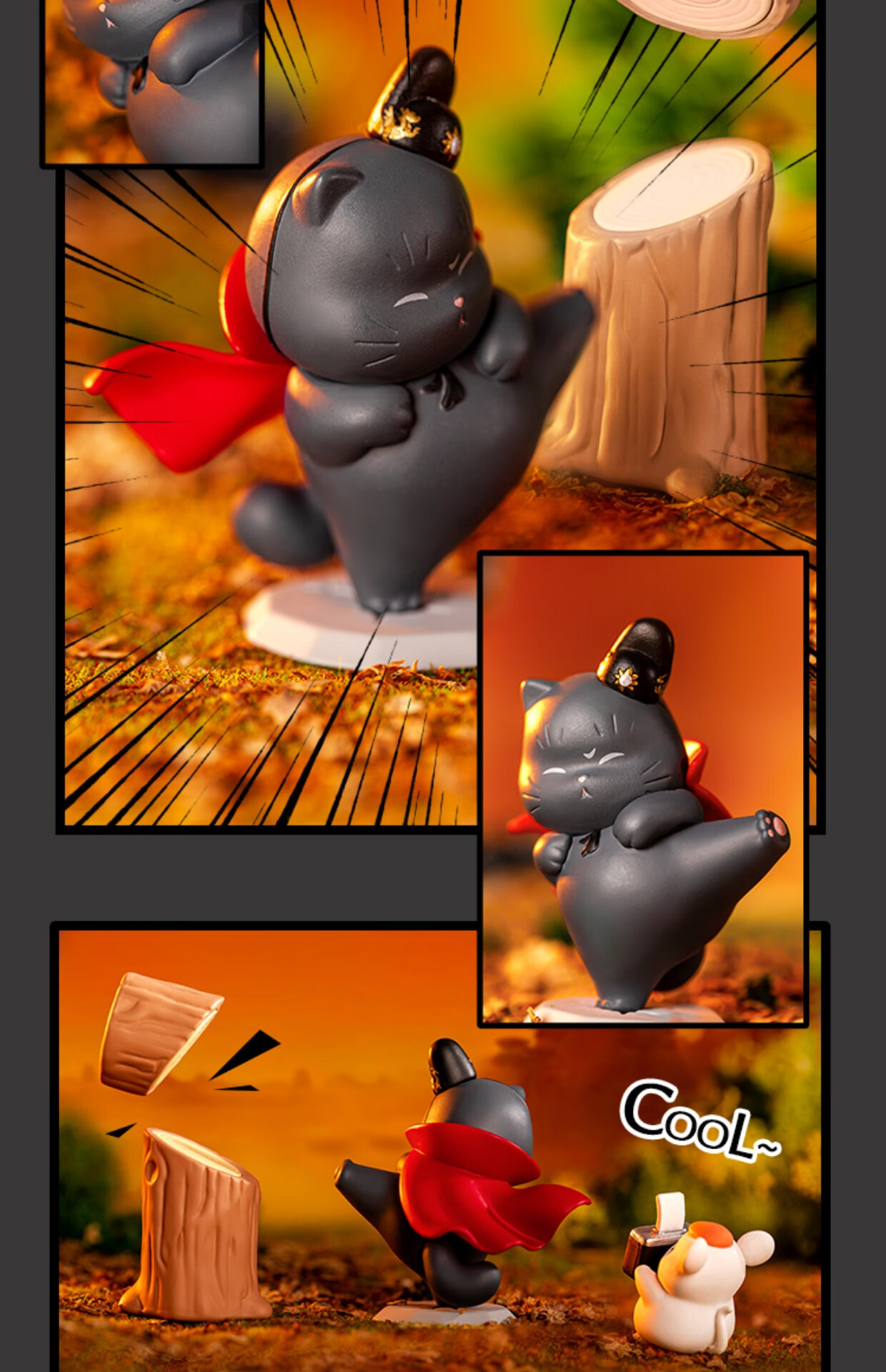 故宫故宫猫锦衣卫大内高手盲盒女孩猫咪摆件生日礼物男生 整套6个款式