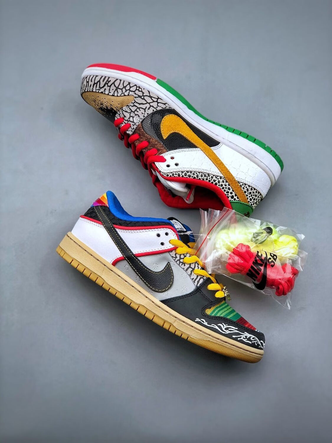 健走路商场同款ajsb dunk low不对称鸳鸯彩色拼接情侣时尚休闲男女