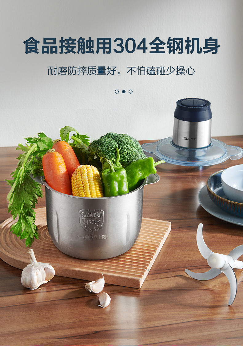 摩动绞肉机绞肉机家用多功能电动小型搅肉馅机绞馅打肉十大品牌大容量