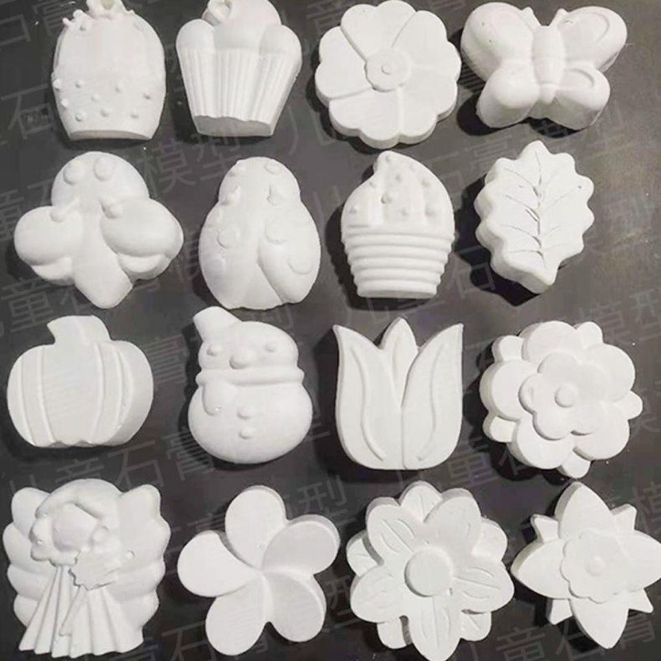 石膏娃娃涂色石膏娃娃模具涂色白胚儿童手工diy彩绘上色大全模型玩具