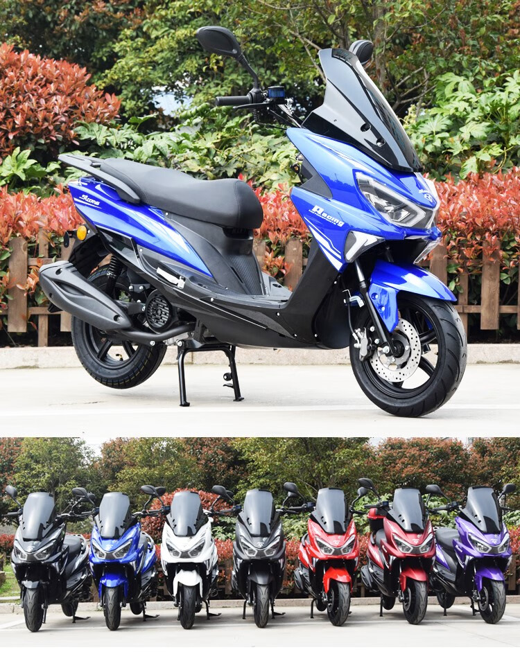 沃鹰王剑齿虎大踏板摩托车燃油150cc国四电喷可上牌越野顺丰 国四电喷