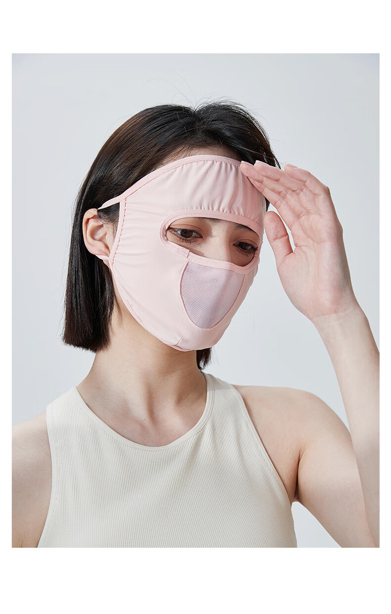 2022新款脸部比基尼防晒面罩女遮全脸薄款夏季冰丝口罩脸基尼开车神器