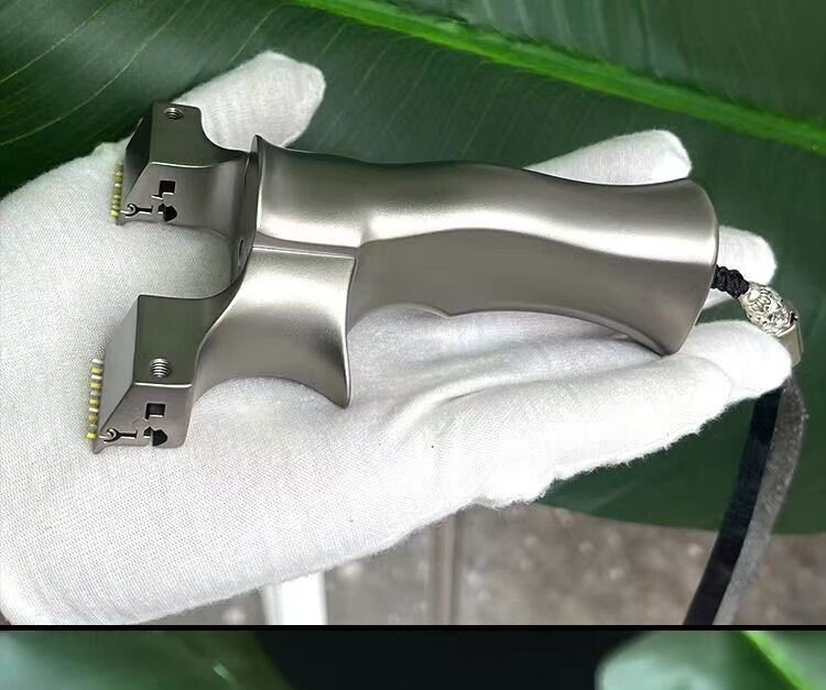 锁凤九代弹弓架龙齿暗扣快压夹片钛合金扁皮弓户外成人专业高精度 全