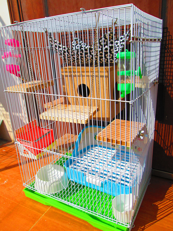 三层龙猫笼 金花魔王松鼠笼子 仓鼠天竺鼠蜜袋鼯大号特大龙猫标笼
