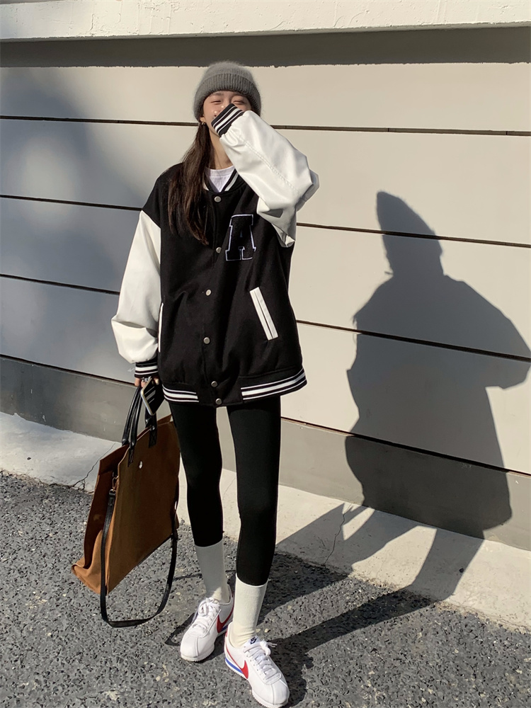 恋的春天女生衣服外套女春秋学生高中生初中生外套春季韩版宽松短款