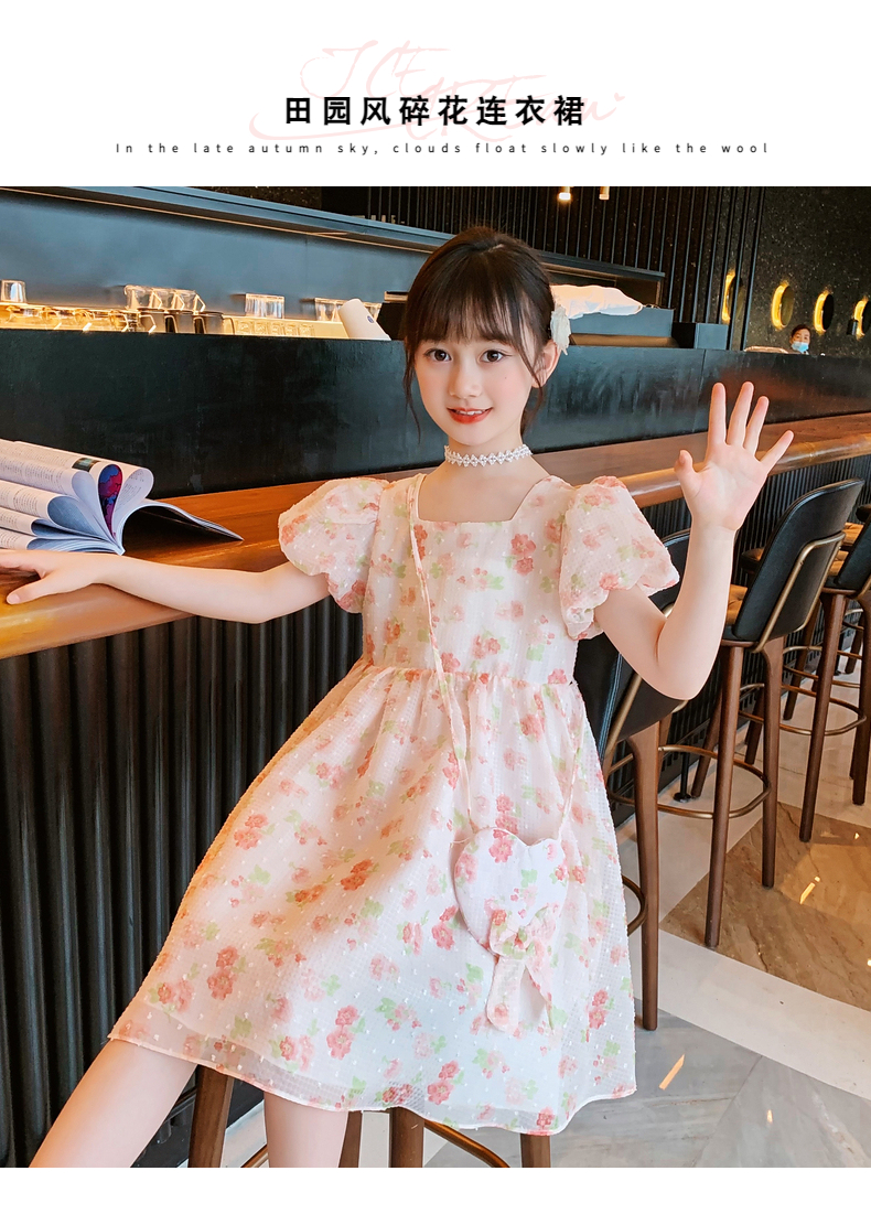 翼纸鸢 女童连衣裙夏装儿童裙子婴儿幼童小童女宝宝童装连衣裙公主裙