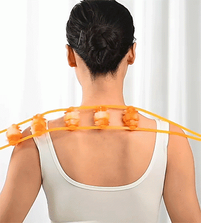 南唯莎多功能拉背按摩器家用滚轮式拉背条颈椎腹腰腿部后背不求人家用