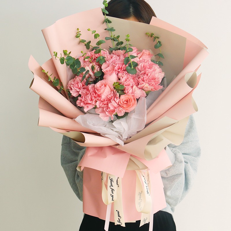 馨长存鲜花速递母亲节康乃馨玫瑰混搭花束送妈妈岳母长辈领导探望全国