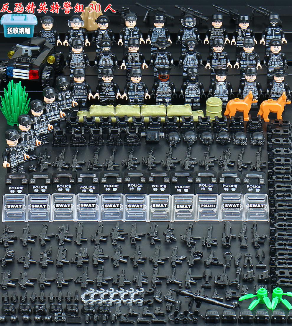 【618保价】乐··高(le·go)男孩子军事积木防爆特警人仔警察特种兵
