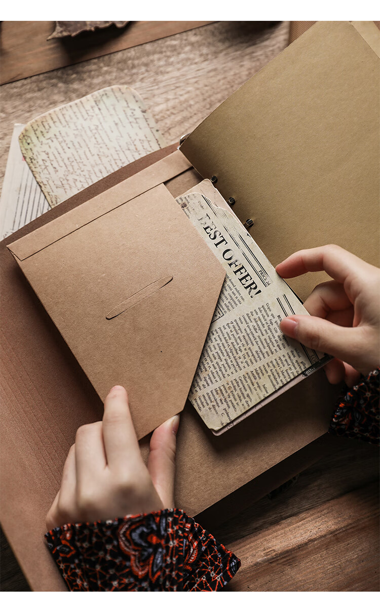 卡贝伯爵复古皮质diy手工活页相册收纳本创意粘贴式覆膜旅游纪念册