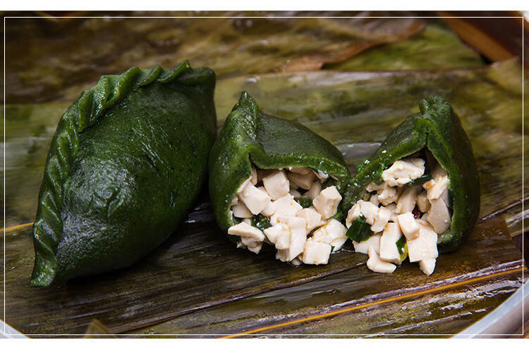 清明果江西上饶婺源特产艾叶青团子手工艾米果糯米艾米粿清明粿酸腌菜