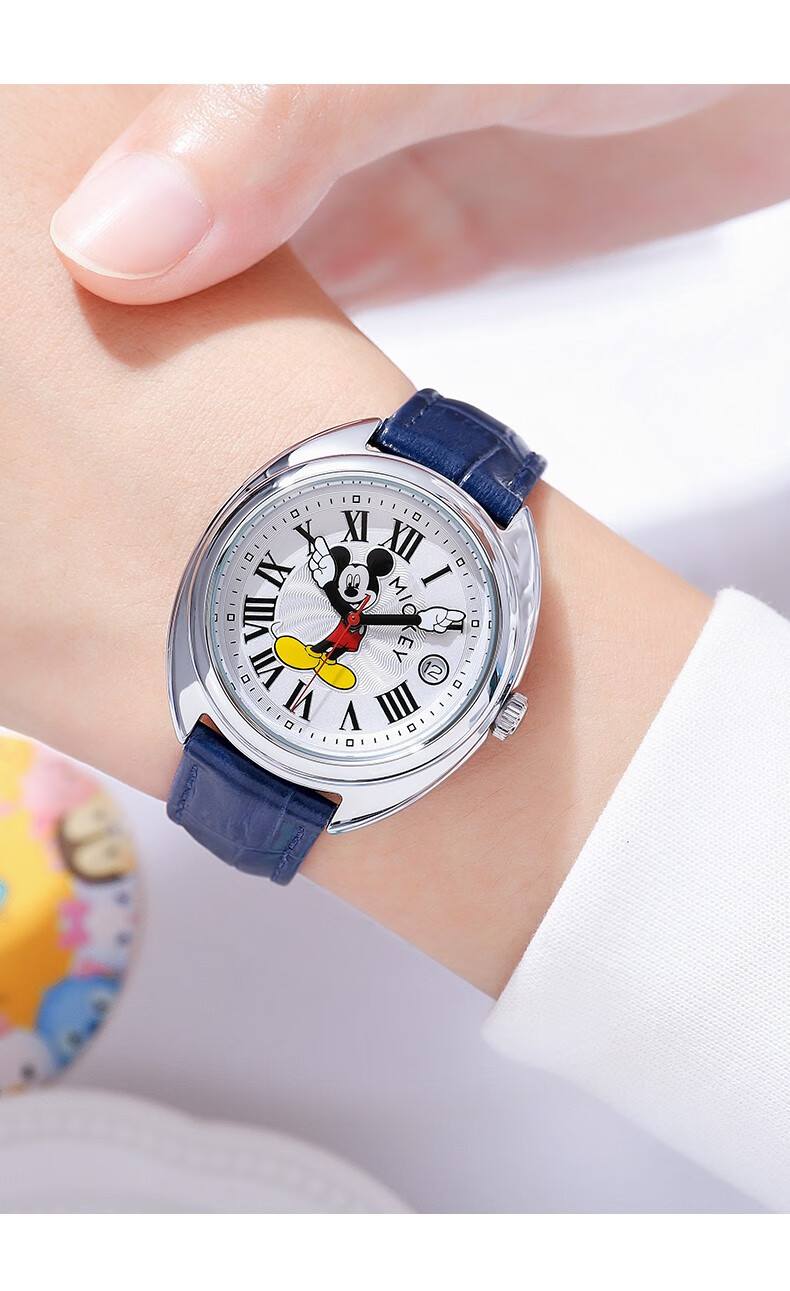 迪士尼(disney)米奇老鼠周年限定联名手表女款学生机械百迪女士生日