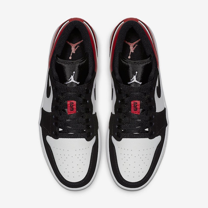 耐克nike air jordan 1 low aj1黑脚趾低帮男女款休闲篮球鞋 553558