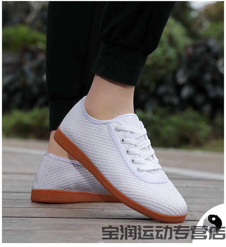 腾轩陈家沟太极鞋女武术鞋男款夏季透气网面软牛筋底太极拳运动练功鞋