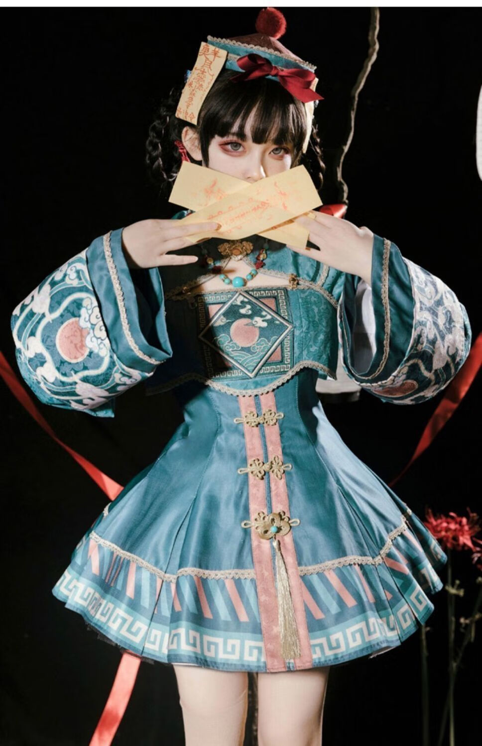 樱姬lolita小僵尸服女洛丽塔正品jsk万圣节cos角色扮演日常连衣裙hxm