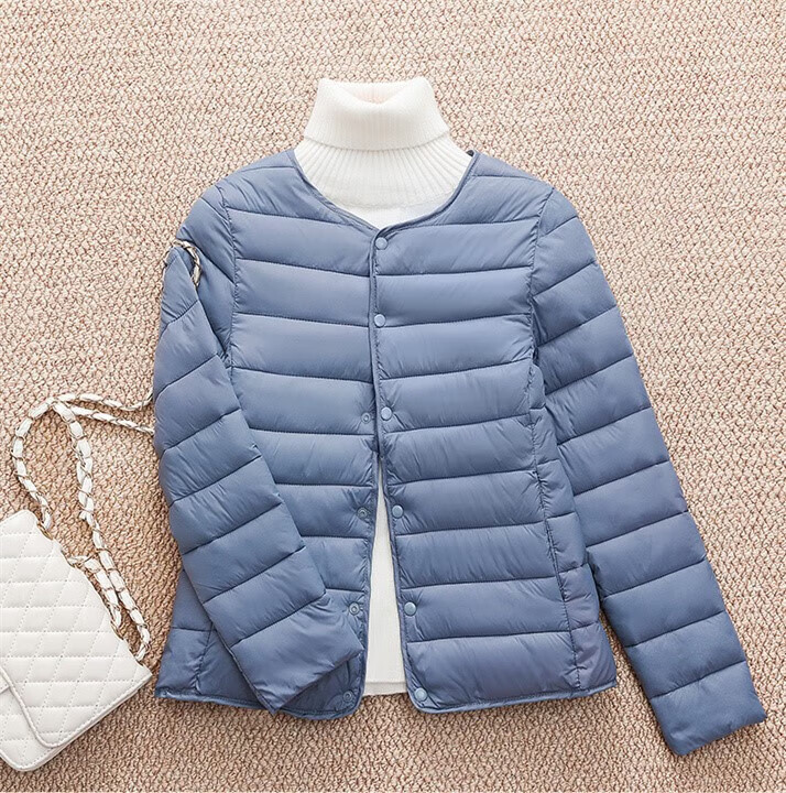 动感北面国货无领轻薄新国标羽绒服女内胆防寒服短款内穿小秋冬季薄款