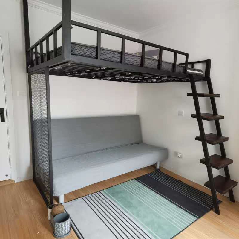 珠筠loft高架床上床下空上床下桌省空间阁楼床上铺悬空床复式二楼床