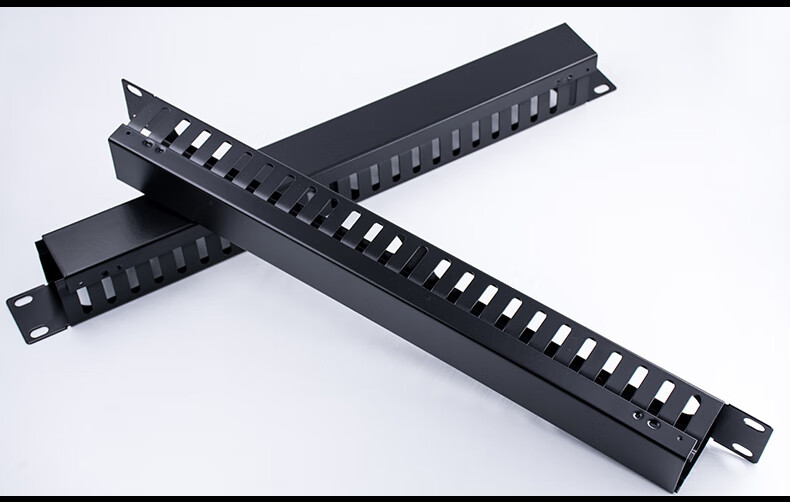 爵立48口理线架网络机柜配线架语音电话跳线架24档网线理线架金属理线