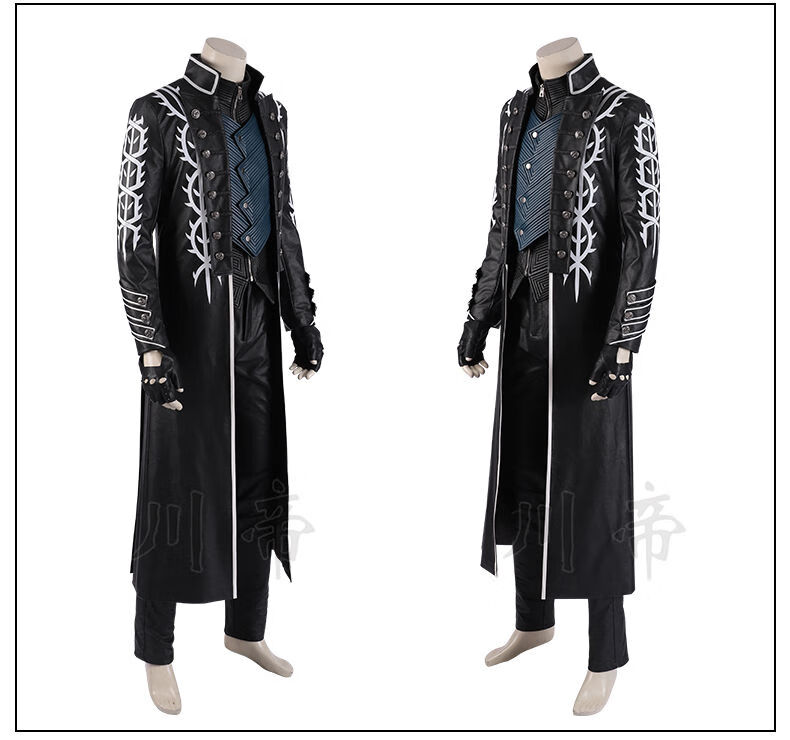 川帝 游戏cos鬼泣5devil may cry 5维吉尔风衣全套c