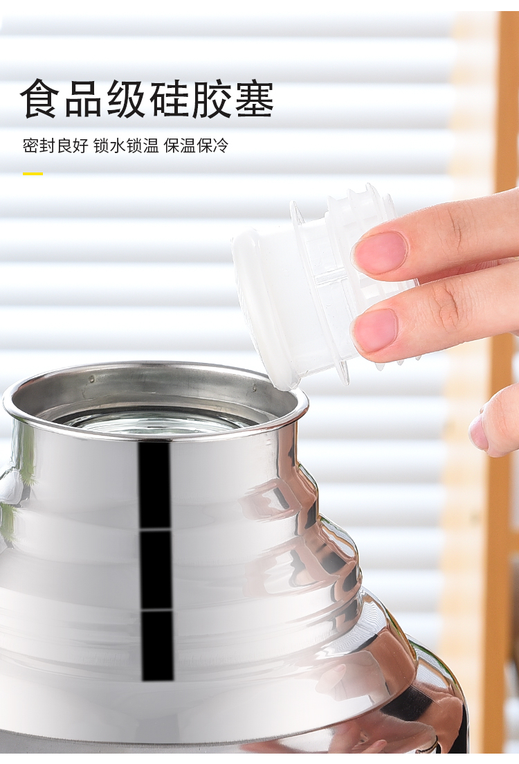 不锈钢外壳家用暖水瓶热水壶开水瓶热水壶玻璃内胆宿舍茶瓶温瓶钢盾