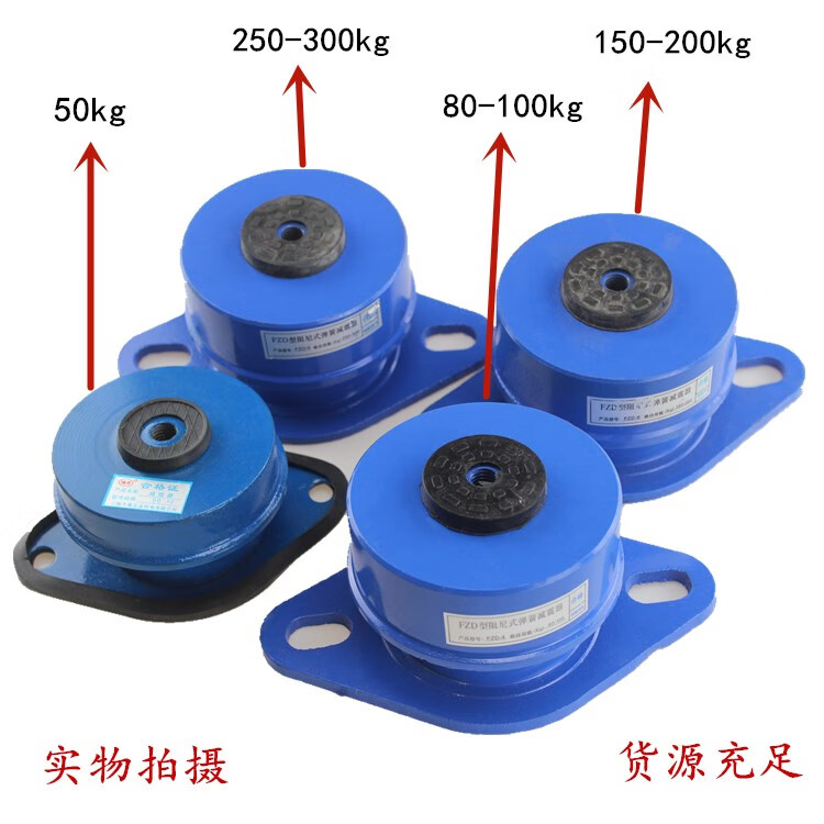 阻尼彈簧減震器風機水泵空調外機組機床落地式避震減震墊50kg減震器