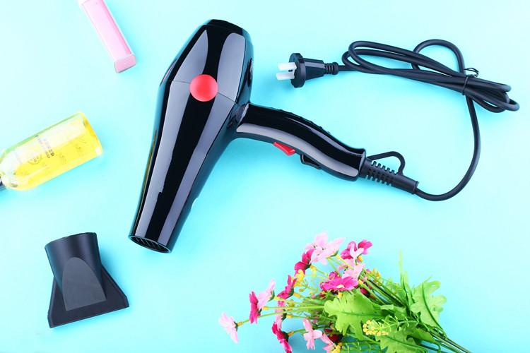 tokre小霸王电吹风机大功率1600w冷热风家用发廊理发店吹风筒黑色配集