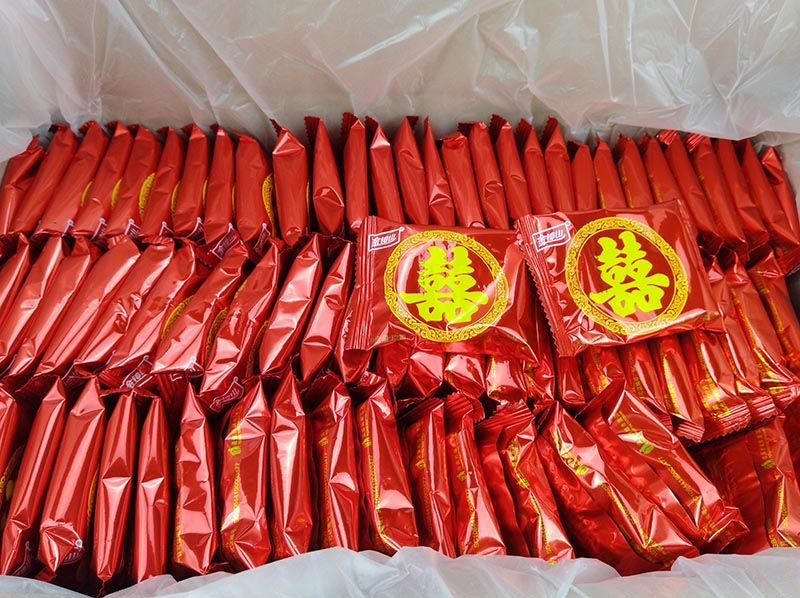 龙凤双喜礼饼嫁女饼整箱 即食男女婚宴 结婚喜饼新日期 龙凤双喜款