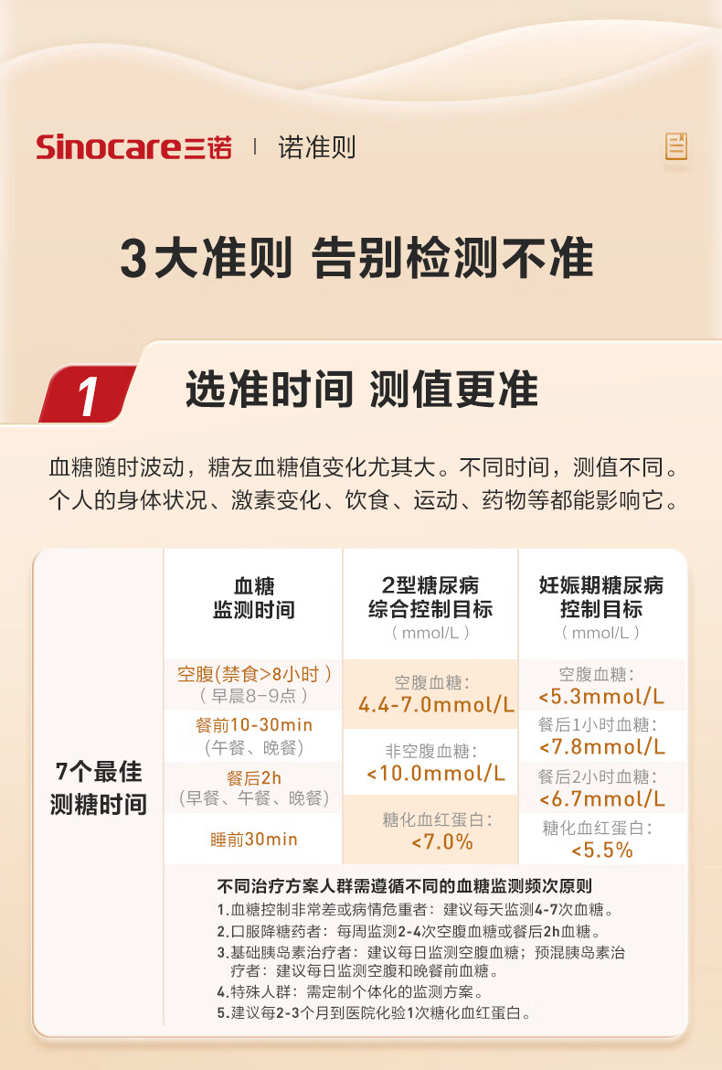 三诺血糖仪试纸金稳家用医用级试纸测血糖糖尿病血糖仪金稳通用试纸金