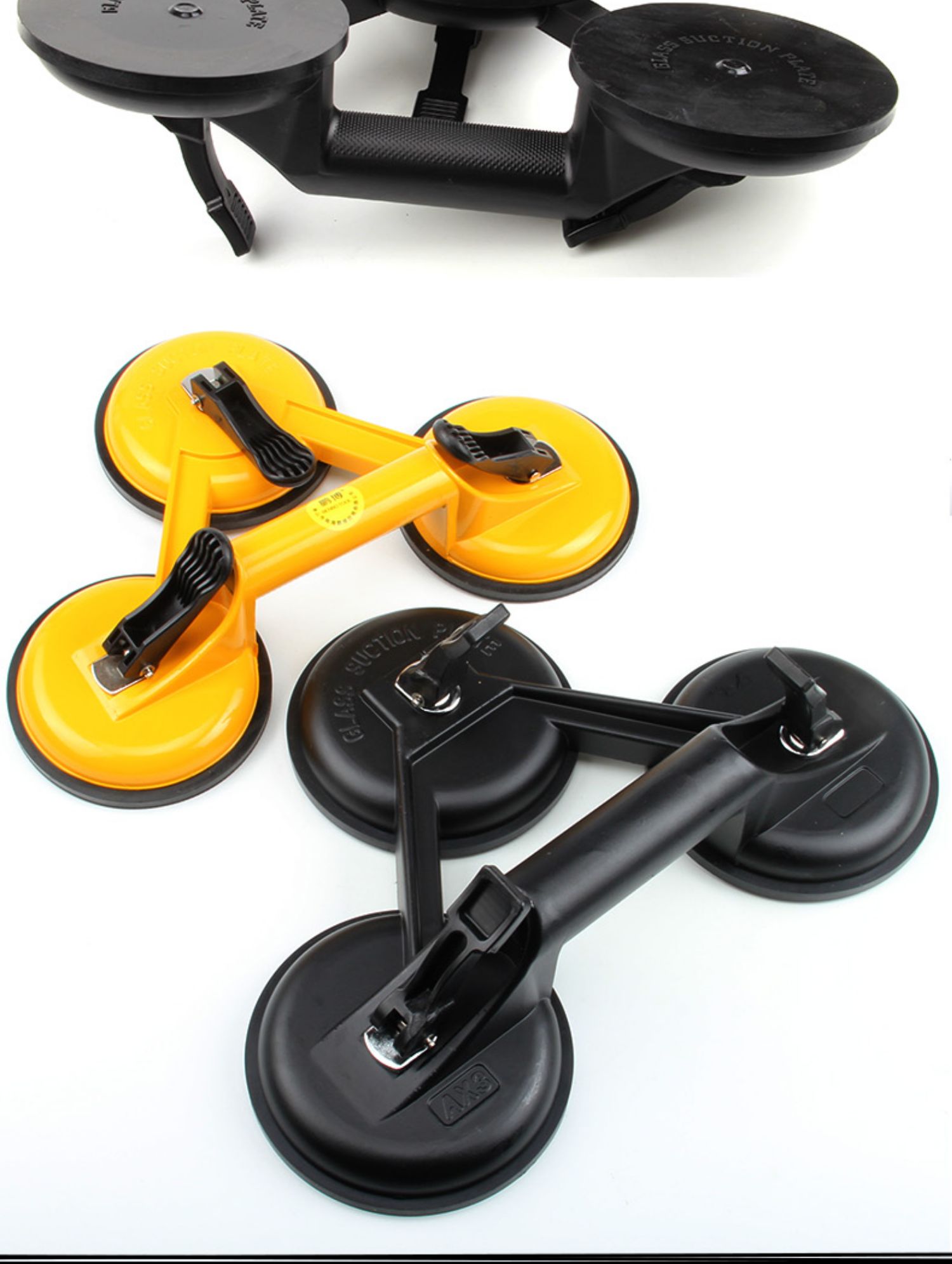 哲睿思zheruisi玻璃吸盘强力重型真空铝合金吊顶小吸盘搬鱼缸地板调整