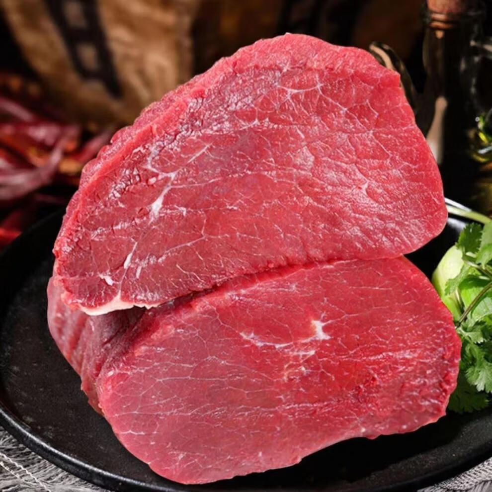 正宗新鲜黄牛后腿肉散养牛腿肉整块原切火锅烧烤食材批发 7斤精品后腿