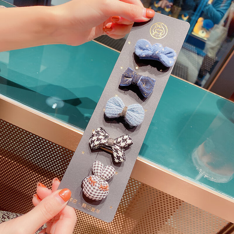 婴儿汗毛夹手缝光头夹可爱发量少女宝宝发卡新生儿公主头饰亚克力系列