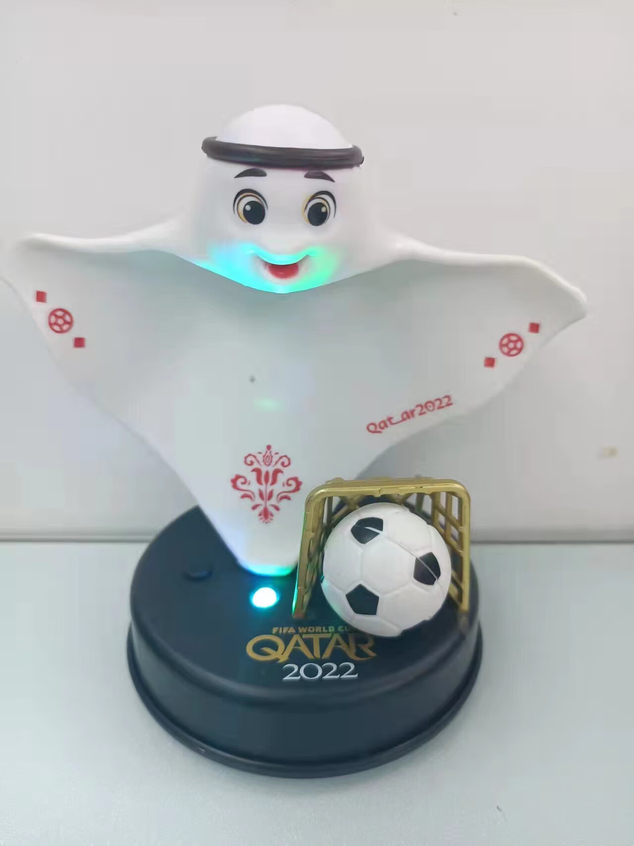 世界杯吉祥物新款2022卡塔尔世界杯公仔laeeb摆件吉祥物娃娃足球周边