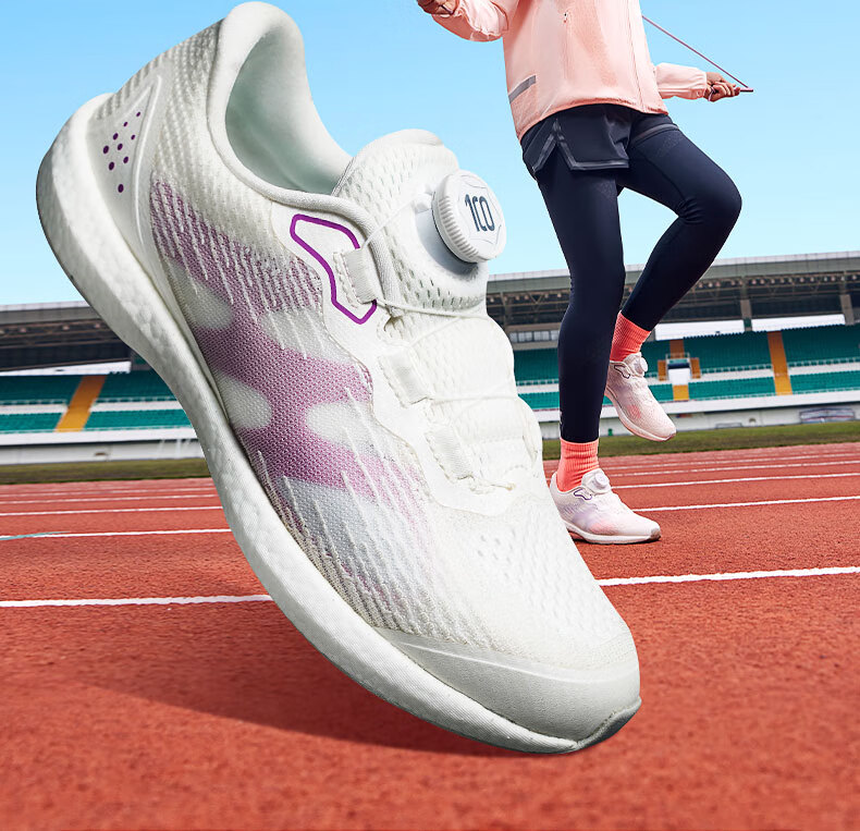 特步跳绳鞋100系列飞凌中考体育专用鞋跳绳鞋室内外健身运动鞋考泡沫