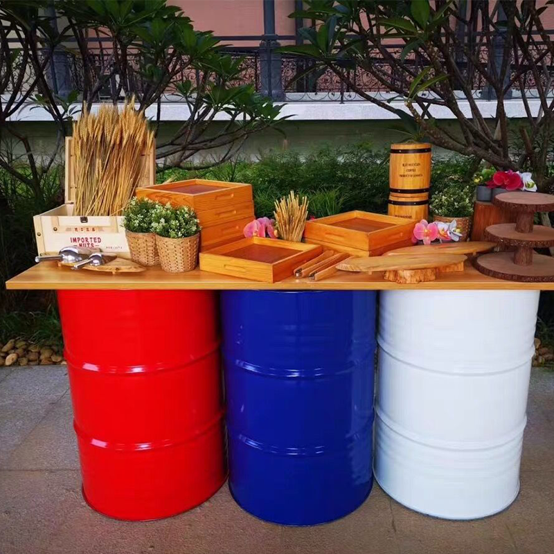 油桶汽油桶200升桶汽油桶道具装饰logo印刷柴油桶定制全新铁桶创意