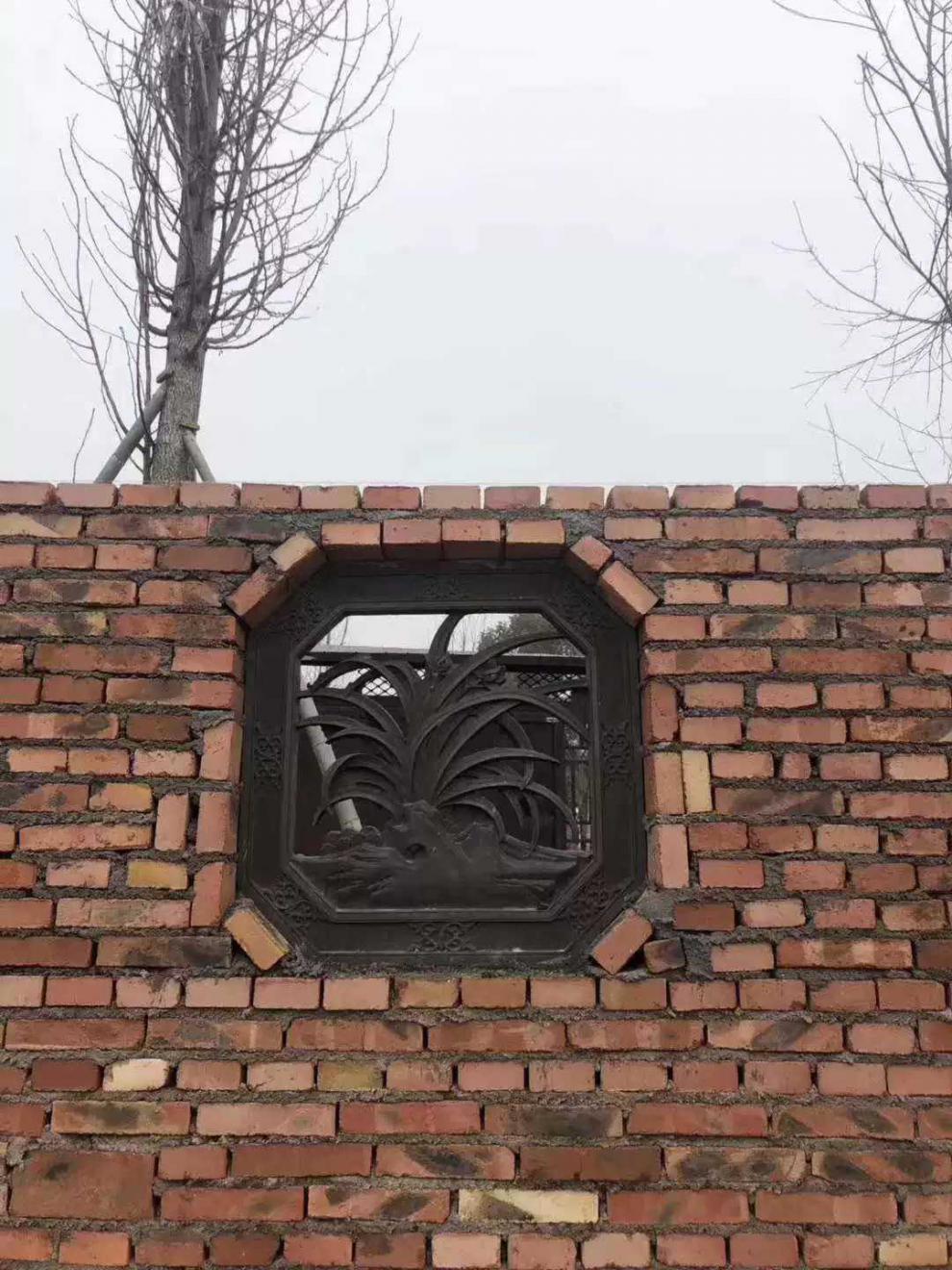 砖雕仿古砖雕中式镂空花窗长方形圆形八角镂空围墙古建水泥花格窗