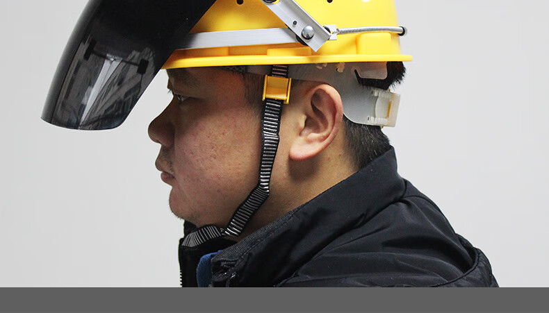 电焊面罩护脸电焊面罩透明全脸防护安全帽头戴式氩弧焊烧电焊工防护防