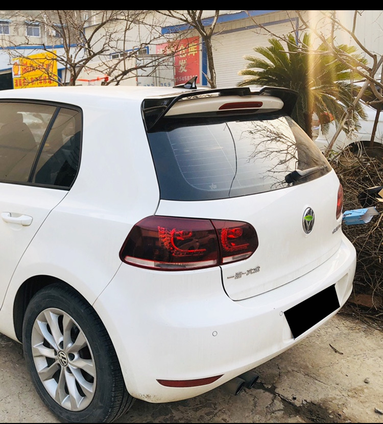 诺纳适用高尔夫6尾翼大众高尔夫六代免打孔golf6改装gti运动原厂款大