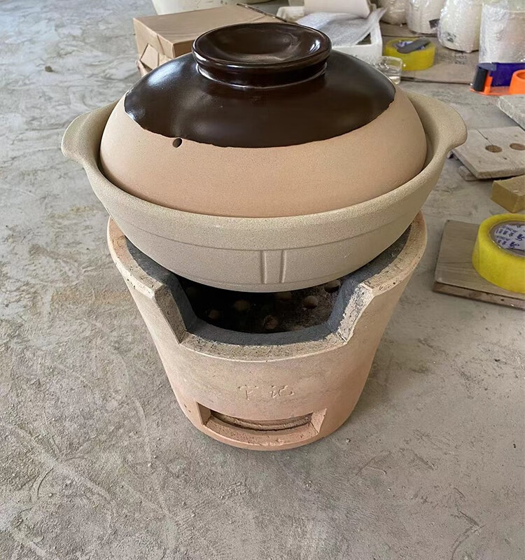 家用老式手工柴火泥炉大土l灶菜馆饭店炖肉煨菜土炉子炭炉火锅土l灶