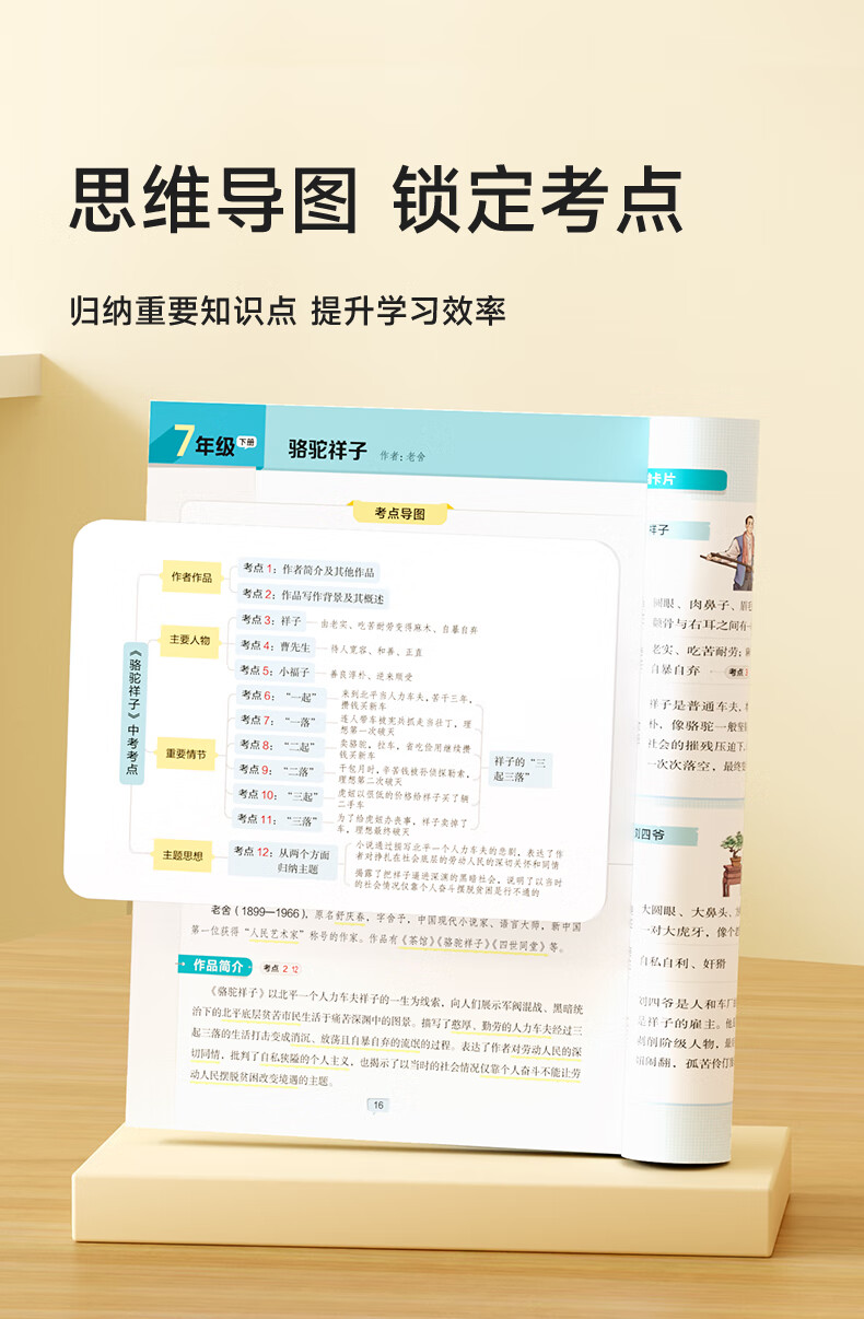 【时光学】中考名著考点速记 中考名著名著速记中考考点3本考点速记（全3本） 无规格详情图片4