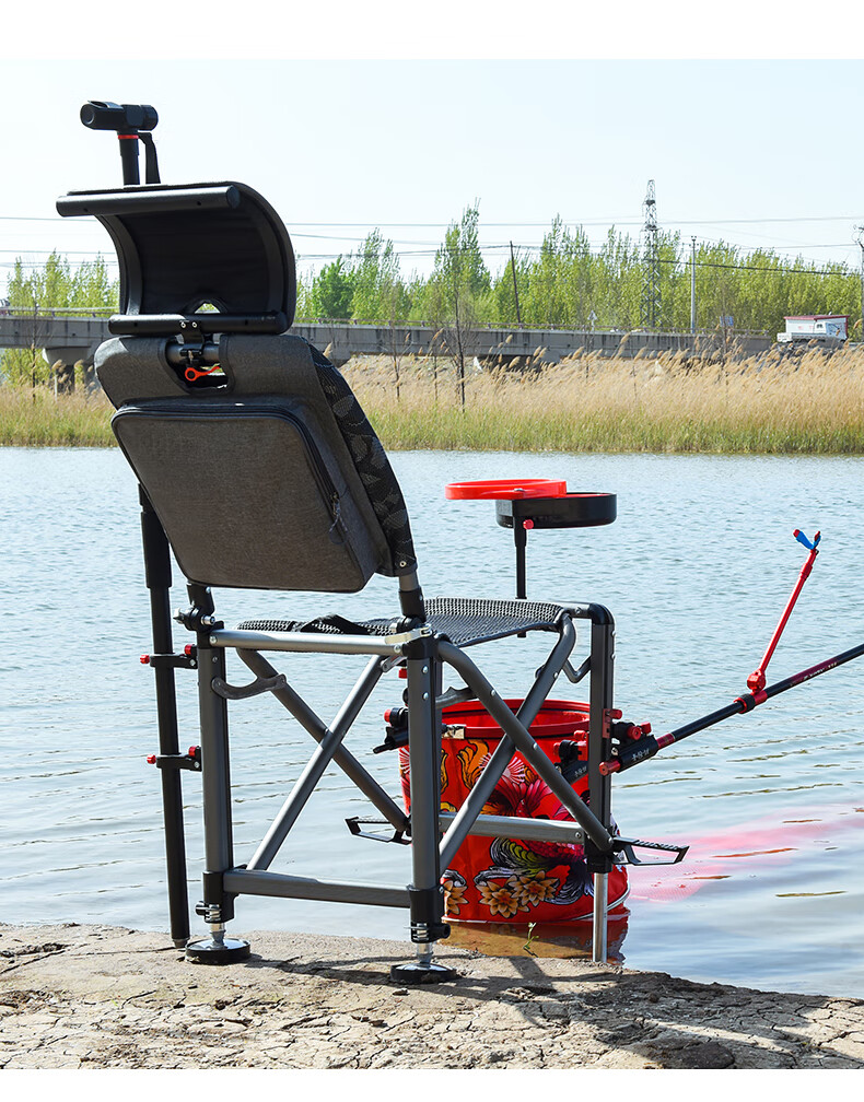 渔之源钓椅不锈钢2022新款骑士钓椅全地形骑士椅包野钓椅铝合金折叠多